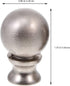 2-Pack 0.86X0.86X1.37 Inch Beaupretty Cow Horn Lamp Finials Decorative Lamp Knobs for Table and Floor Lamps Easy