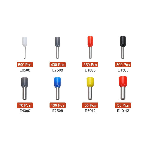 MECCANIXITY 1800Pcs Wire End Ferrules for Electrical Wire Connectors Home Repair Ferrule Crimping Tool Kit