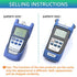 FTTH Fiber Optical Cable Tester Tool Fiber Optic Power Meter Test Seven Wavelength +10 to -70dBm for SC FC ST Connector CATV Testing and Telecommunciation