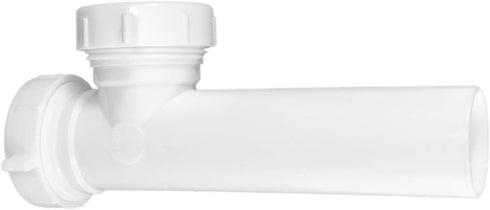 Q21125 Plastic End Outlet Tee, 1-1/2 Inch White for Tubular Drain Applications
