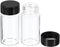 PATIKIL 20mL Reagent Media Bottle, 10 Pack Round Glass Storage Bottles with Plastic Screw Cap