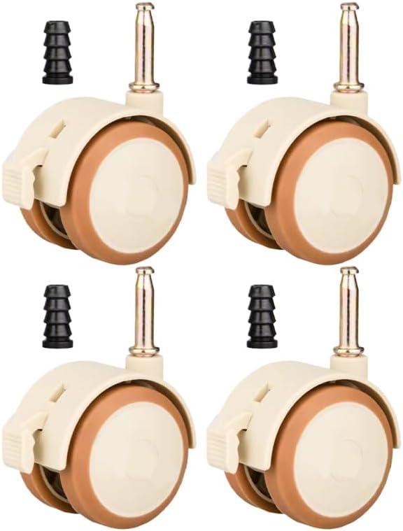 Ciieeo 4pcs Heavy Duty Crib Wheels Brakes Fit Furniture Casters for Nursery