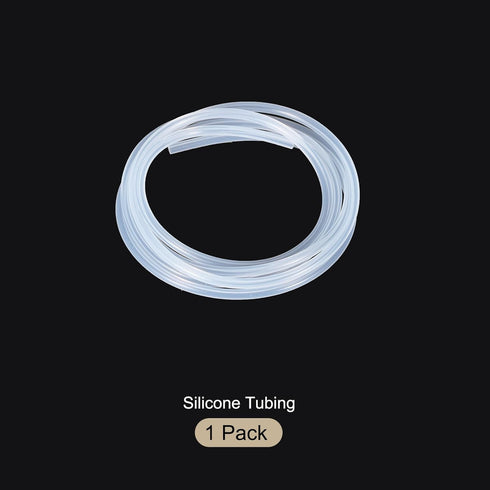 3.3ft Clear Silicone Tubing, 1/32" ID x 1/8" OD, 1mm x 3mm Industrial Plastic Hoses for Pump Siphoning Irrigation