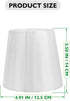 E27 Bulb 5.51X4.92X3.54In Hemobllo Stylish Cloth Lampshade Clip-on Lamp Cover for Lightweight Bedroom Table Floor Lamp
