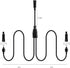 2-in-1 Splitter for Garden Path Lights, Connect Two Row Landscape Lighting to One Adapter