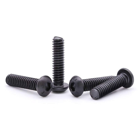 1/4-20 x 1-1/2" Button Head Socket Cap Screws Bolts, 25 pcs, Alloy Steel 10.9 Grade, Black Oxide Finish