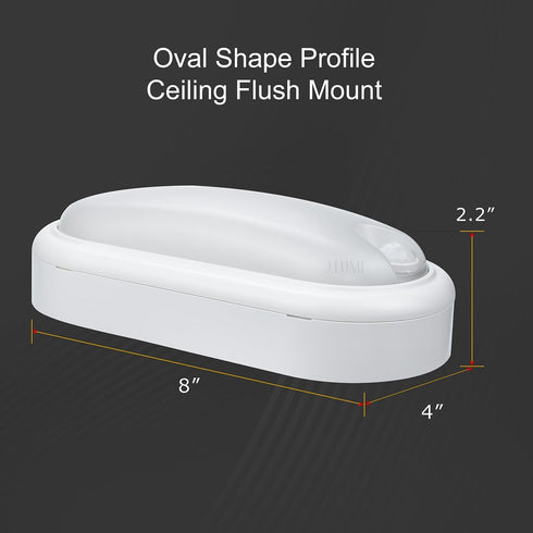 YCB1083 120V 24W, Closet, 5000K 8" Dimmable, LED Motion Sensor Light, Hard-Wired Flush Mount Ceiling Light for Food