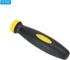 PATIKIL 2.4 Inch Rubber File Handle, 5 Pack Replacement Accessories for 0.2" Diameter File, Black Yellow
