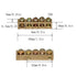 5pcs Electrical Wire Screw Terminal Ground, Brass Grounding Bars, 5 Positions Terminal Ground Bar