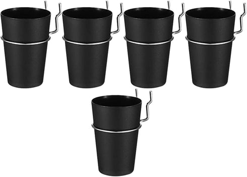 5pcs Black Pegboard Cup and Hook Set, Nail and Screw Organizer Cups