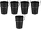 5pcs Black Pegboard Cup and Hook Set, Nail and Screw Organizer Cups