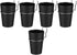 5pcs Black Pegboard Cup and Hook Set, Nail and Screw Organizer Cups
