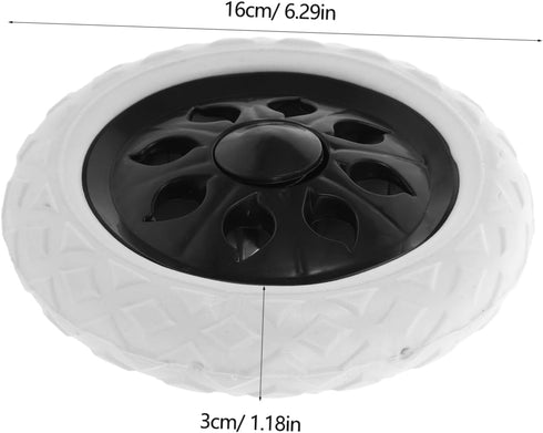 2Pcs STOBAZA Rolling Cart Wheel Replacement for Grocery Trolley Shopping Cart Wheels with Climbing Design for Easy