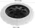 2Pcs STOBAZA Rolling Cart Wheel Replacement for Grocery Trolley Shopping Cart Wheels with Climbing Design for Easy