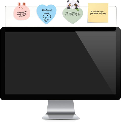 Yocoolfun Monitor Memo Board Top Mount,18" Monitor Sticky Note Holder,Sticky Boards,Message Board for