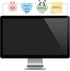 Yocoolfun Monitor Memo Board Top Mount,18" Monitor Sticky Note Holder,Sticky Boards,Message Board for