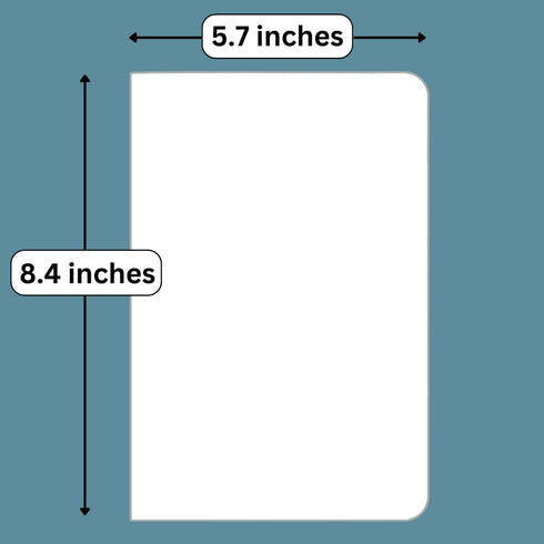 RICCO BELLO Lined Journal Notebook, Faux Leather Hardcover, College Ruled, 96 Sheets, 5.7 x 8.4-Inches (Teal)