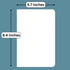 RICCO BELLO Lined Journal Notebook, Faux Leather Hardcover, College Ruled, 96 Sheets, 5.7 x 8.4-Inches (Teal)