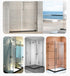 90 Degree Sleeve Over Shower Glass Clamp, Right Angle Connector for Bathroom or Showroom Glass Shower Door