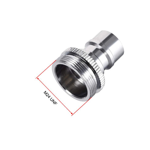 uxcell Brass Faucet Tap Quick Connector, M24 UNF Male Thread Hose Pipe Socket Adapter for Dishwasher