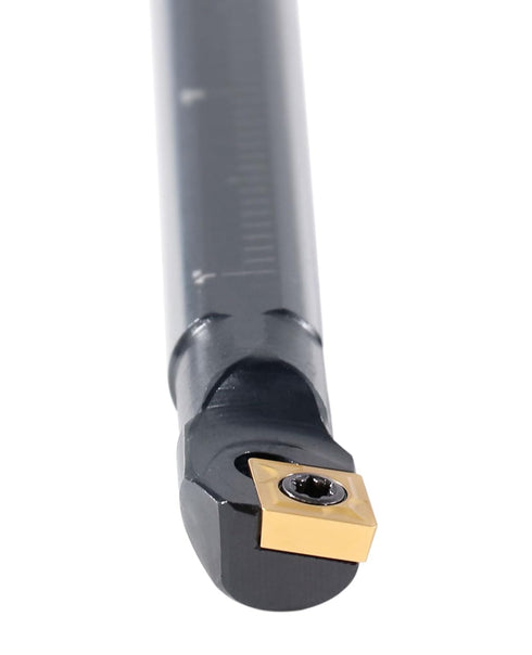 Accusize Industrial Tools 3/8'' x 6'' Overall Length, RH Sclcr Indexable Boring Bar with CCMT21.5 Inserts