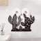 WADORN Cactus Toilet Paper Holder, Metal Cactus Plant Wall Mounted Toilet Paper