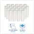 BlueDogSupplies 21-30 200 Count, 0.5 Commercial Every Day Value Gallon Trash Bags White, Regular Mil Garbage Bags