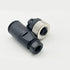 2Pcs M12 4 Pin Female Connector, 12mm A Code Industrial Circular Connector, IP67 250V 4A AC/DC