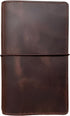 newestor Travelers Notebook Cover: Standard Size with Inner Pockets, Card Slots, and Pen Holder, Dark Brown