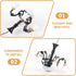 Angoily Miniature Chandelier for Dollhouse Tiny House Ceiling Light Pendant Metal Mini Ceiling Lamp for Sandbox Model