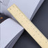 Utoolmart 15cm / 5.9-inch Brass Straight Ruler, Double-Sided Scale Measuring Tool for Engineering and Drawing