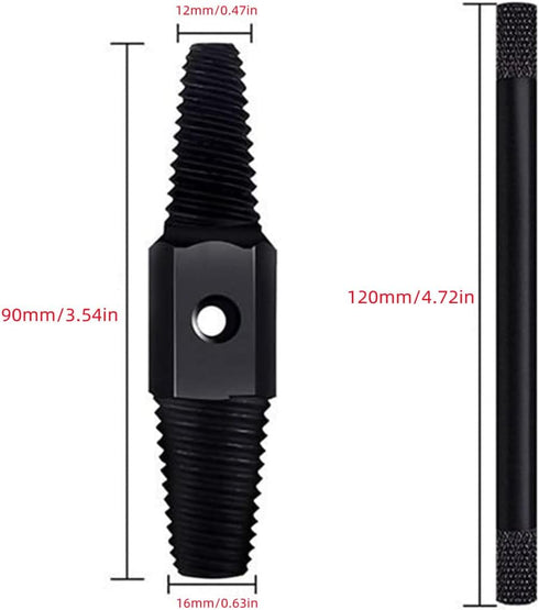 Screw Extractor Tool, Dual-use Water Pipe Screw Removal for 1/2 Inch 3/4 Inch Pipes, Easy Out Extractor