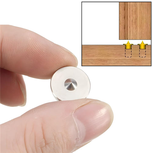 16Pcs Dowel Pin Centers Drilling Tool Set, Steel Doweling Centering Pins for Woodworking Accessories