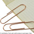 HAHIYO Paper Clips, Sturdy 4 Inches Length, 14 Pack Heavy Duty Rust Proof Reusable Metal Bright Rose Gold