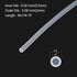 6m(20ft) 0.5mm(0.02") ID x 2mm(0.08") OD Silicone Tubing Clear Industrial Plastic Tubing Pure Silicone Hoses for Pump Siphoning Draining Irrigation Brewing