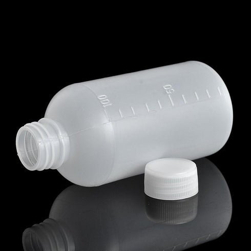 20Pcs 100ml PE Plastic Empty Graduated Lab Chemical Container Reagent Bottles