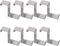 8 PCS Over The Door Hooks, Z-shaped Reversible Sturdy Hanging Hooks, Hold up to 11Lbs, Stainless Steel