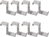 8 PCS Over The Door Hooks, Z-shaped Reversible Sturdy Hanging Hooks, Hold up to 11Lbs, Stainless Steel