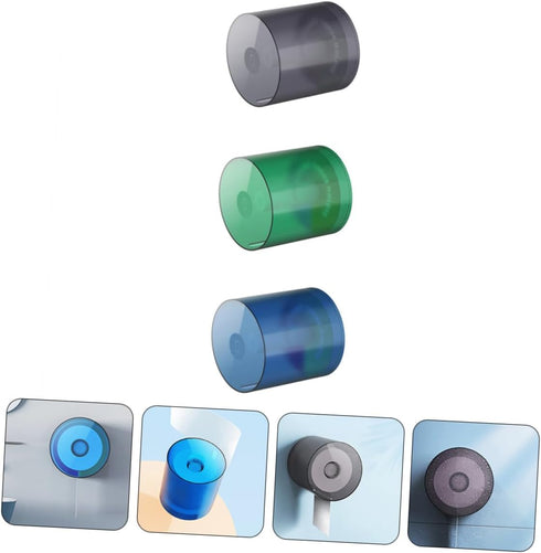 3pcs WOONEKY Wall-Mounted Toilet Paper Storage Stand Tissue Box Bathroom Toilet Paper Holder Bathroom Storage Holder