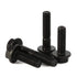 M6 x 20mm Flanged Hex Head Bolts, Full Thread Alloy Steel Screws, Black Oxide Finish, Quantity 25
