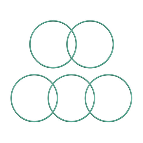 uxcell Fluorine Rubber O-Rings - 27mm OD 25mm ID 1mm Width FKM Seal Gasket for Machinery Plumbing, Pack of 5