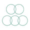 uxcell Fluorine Rubber O-Rings - 27mm OD 25mm ID 1mm Width FKM Seal Gasket for Machinery Plumbing, Pack of 5