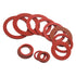 XINGYHENG 150Pcs 14 Sizes Fiber Flat Washer Red Steel Paper Insulation Flat Washer Assortment Kit for Plumbing
