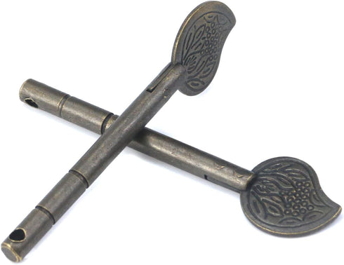 Door Lock Latch Antique New Chinese Style Bronze Furniture, Vintage Hardware L8.6cm/3.39" 2 PCS Lock Bolt Locking Pin