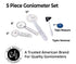 EGM-650 5 Set 12 inch, 8 inch, 6 inch, Hammer, EMI Piece Physical Therapy - Goniometer Taylor & Tape Measure
