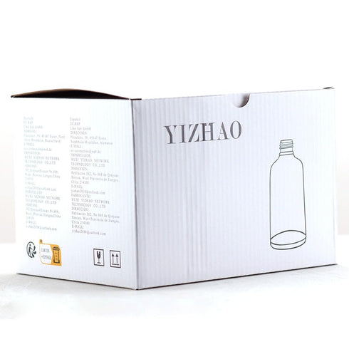 YIZHAO 2oz Blue Glass Dropper Bottles with Glass Dropper, Tincture Bottles for Essential Oils, Aromatherapy, Pack of 12