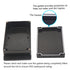 Zulkit Junction Box ABS Plastic Dustproof Waterproof IP65 Electrical Boxes Project Enclosure with Fixed Ear Black 7.87