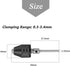 Mesee 2Pcs Keyless Mini Jaw Drill Chuck Collet Conversion Adapter, 0.3-3.4mm Capacity Chucks Converter for Woodworking