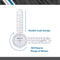 BodyMed 8 Inch Medical Spinal Goniometer Measurer 360 ISOM Calibrated Scales for Physical Therapy Rehab