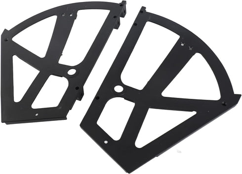 4PCS Agatige Black Shoes Drawer Cabinet Hinges, ABS Heavy Duty Replacement Cabinet Flip Shoe Plate Frame Hinges Cabinet